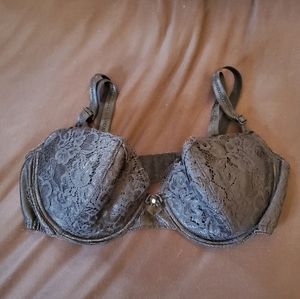 Black lace bra